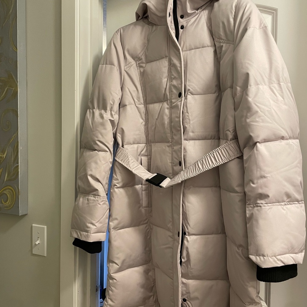 NWT Sam Edelman Gray/Lilac Puffer Jacket with Quilted Design